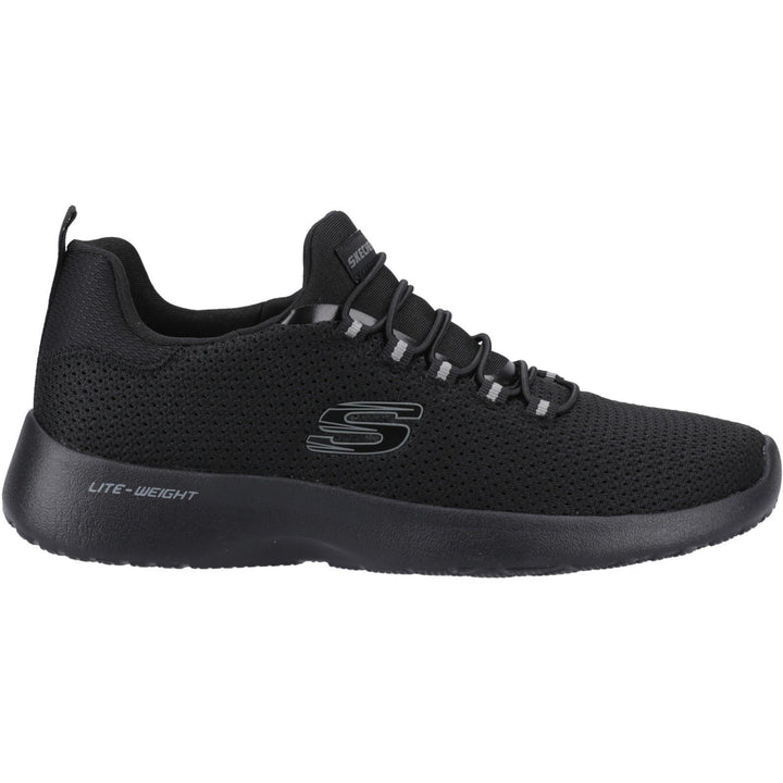 Men's Wide Fit Skechers 58360 Dynamight Trainers in Black - Image 1