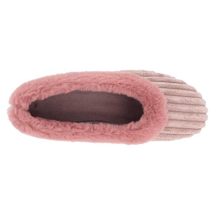 Women's Wide Fit DB Andrea Slippers in Pink Textile - Image 10