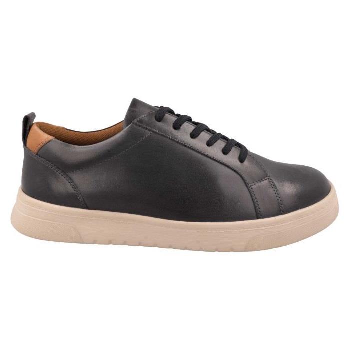Men's Wide Fit DB Luca Shoes in Navy Leather - Image 2