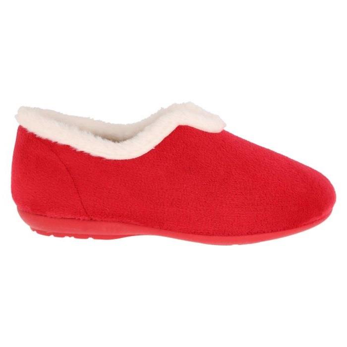 Women's Wide Fit DB Faye Slip on Slippers in Navy Velour - Image 18