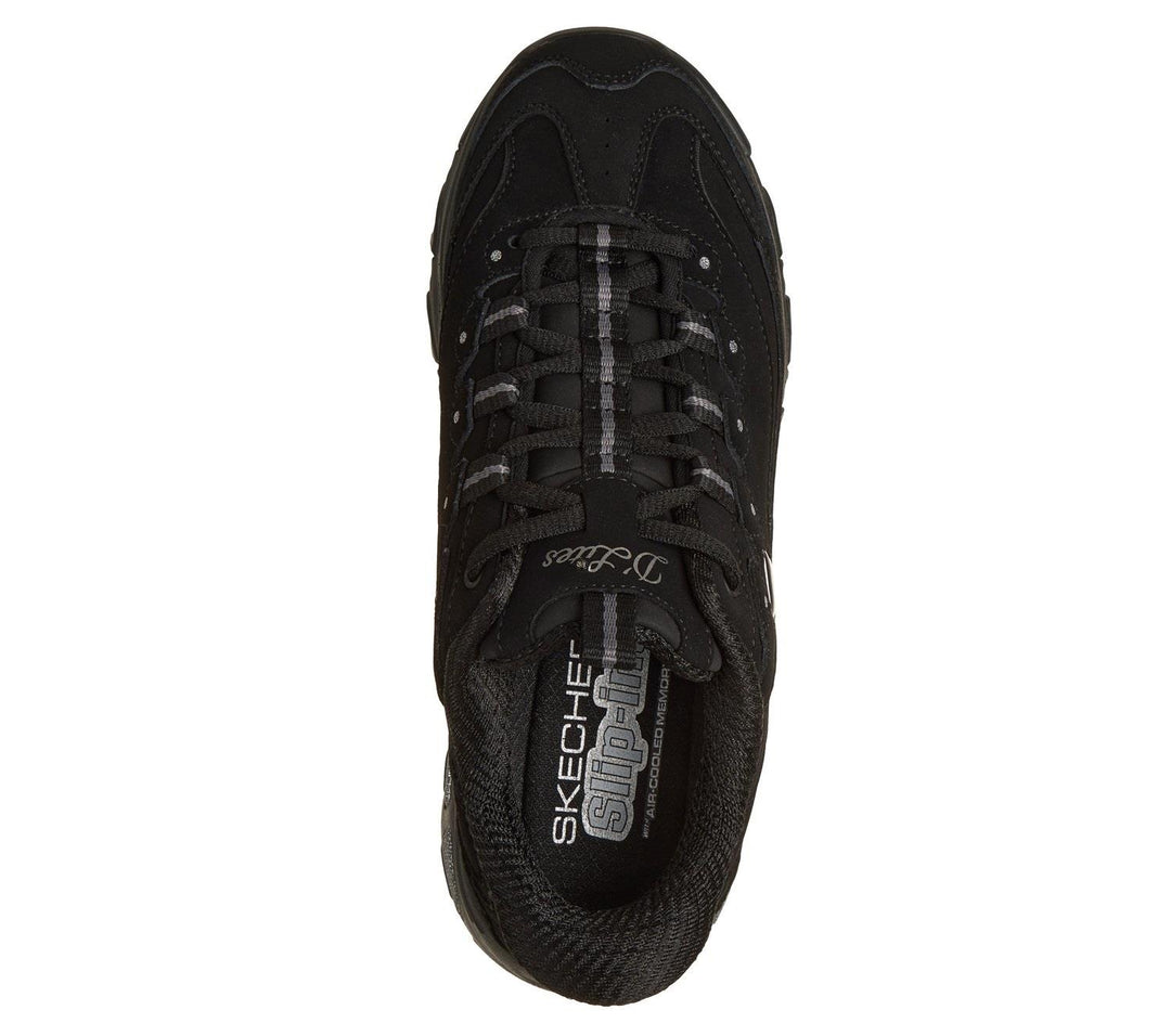 Women's Wide Fit Skechers 150543W Slip-ins D'Lites Classic Remix Trainers
