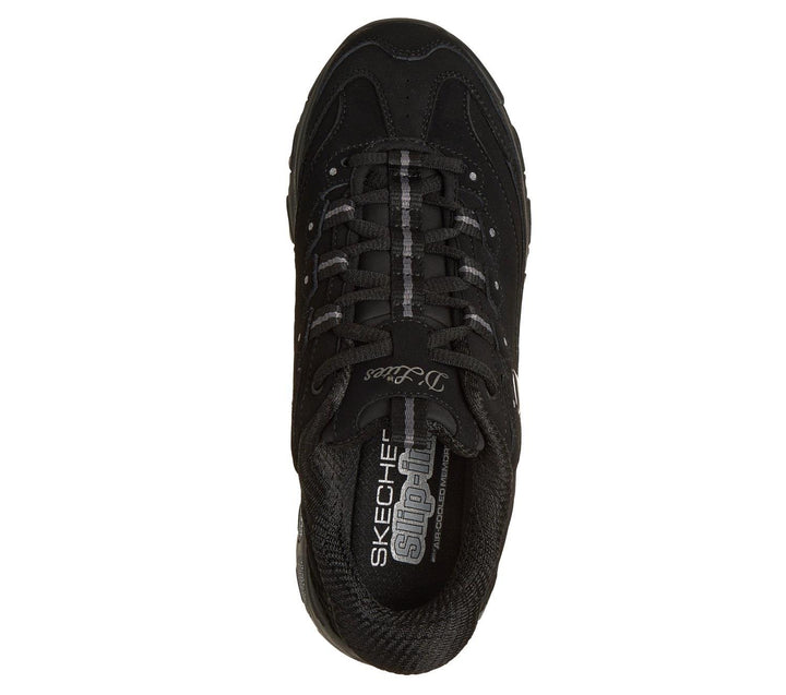 Women's Wide Fit Skechers 150543W Slip-ins D'Lites Classic Remix Trainers