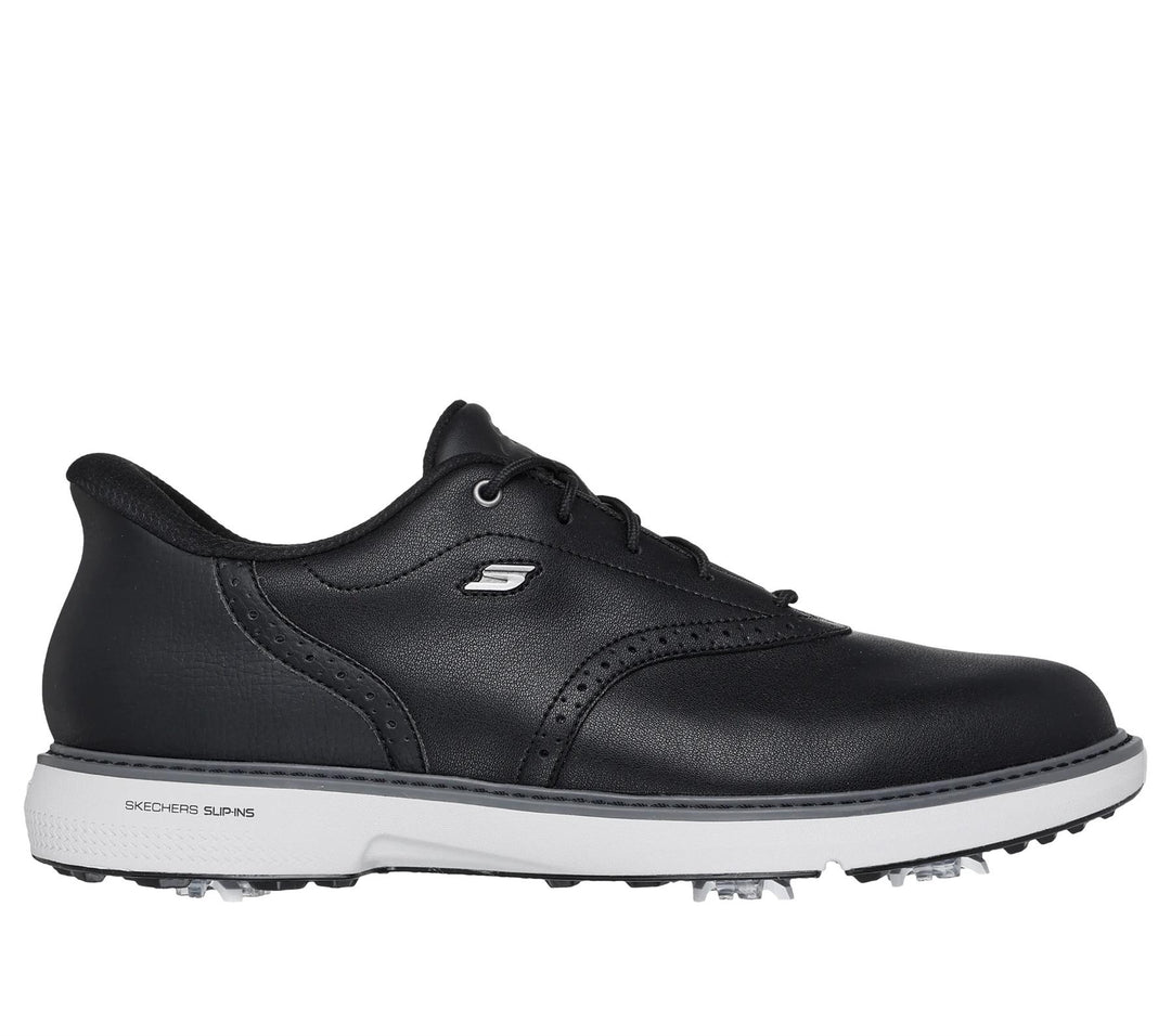 Men's Wide Fit Skechers Slip-ins 214125 Prestige Go Golf Waterproof Trainers in Black - Image 2