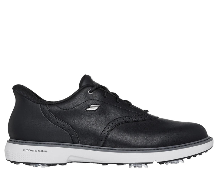 Men's Wide Fit Skechers Slip-ins 214125 Prestige Go Golf Waterproof Trainers in Black - Image 1