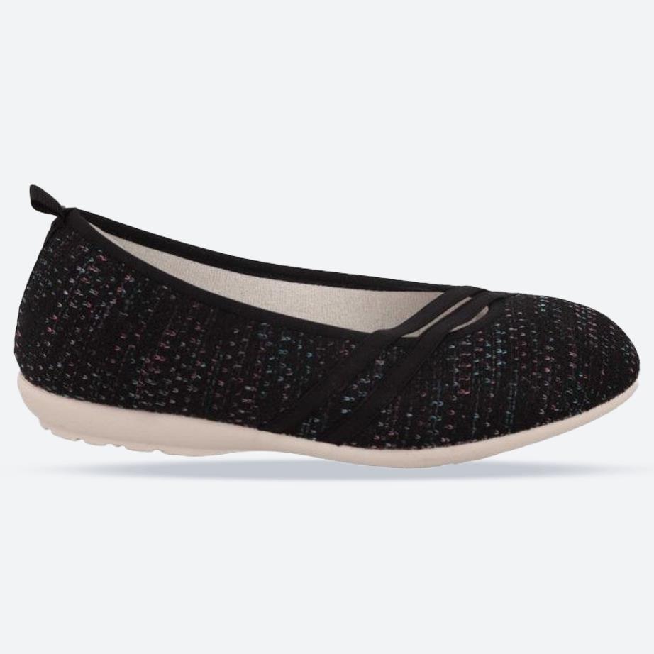 Women's Wide Fit DB Foxtail Canvas in Black Canvas - Image 1