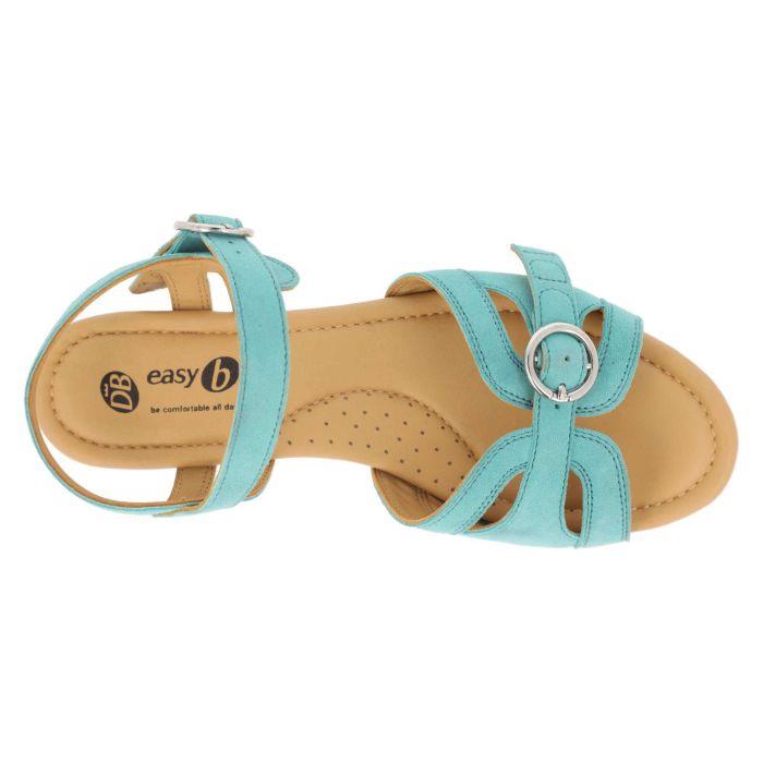 Women's Wide Fit DB Bonita Sandals in Lilac Suede - Image 7