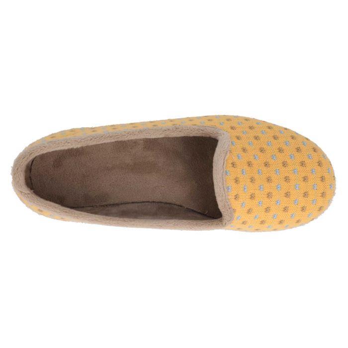 Women's Wide Fit DB Lacey Slip-on Slippers in Blue Multi Textile - Image 1