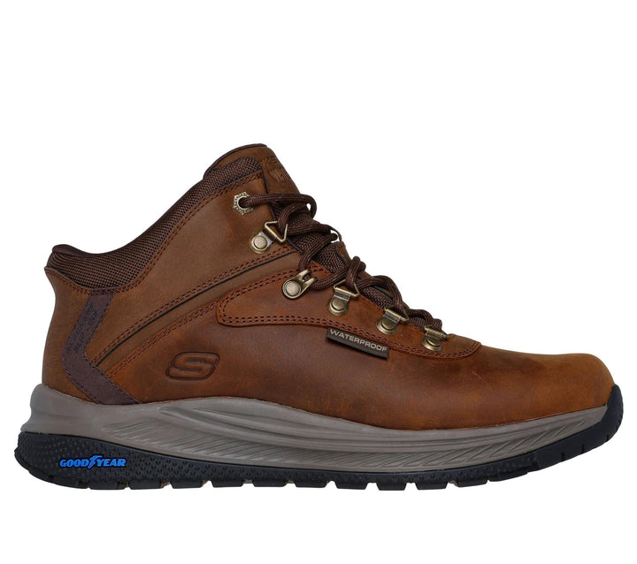 Men's Wide Fit Skechers Slip-ins 205285 Fit Meroe Pikeman Waterproof Trainers in Black - Image 1