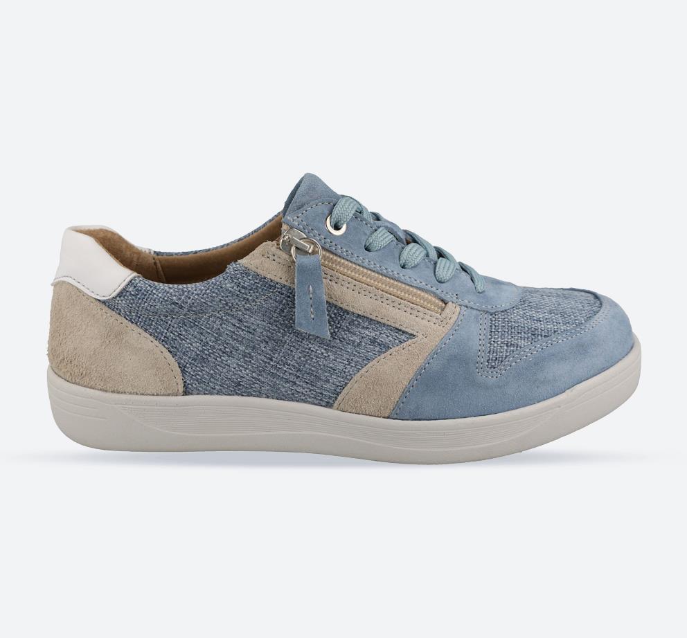 Women's Wide Fit DB Cedar Shoes in Navy / Blue Suede - Image 1