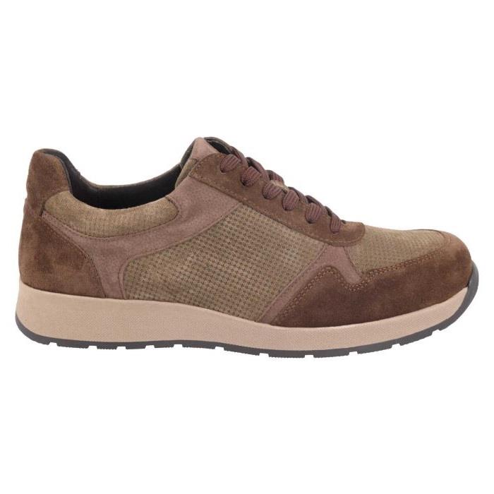 Men's Wide Fit DB Hector Trainers in Black Suede - Image 1