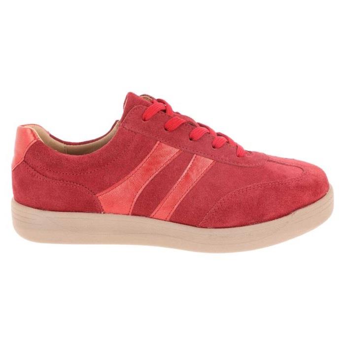 Women's Wide Fit DB Hannah Lace Up Trainers in Black Suede - Image 16