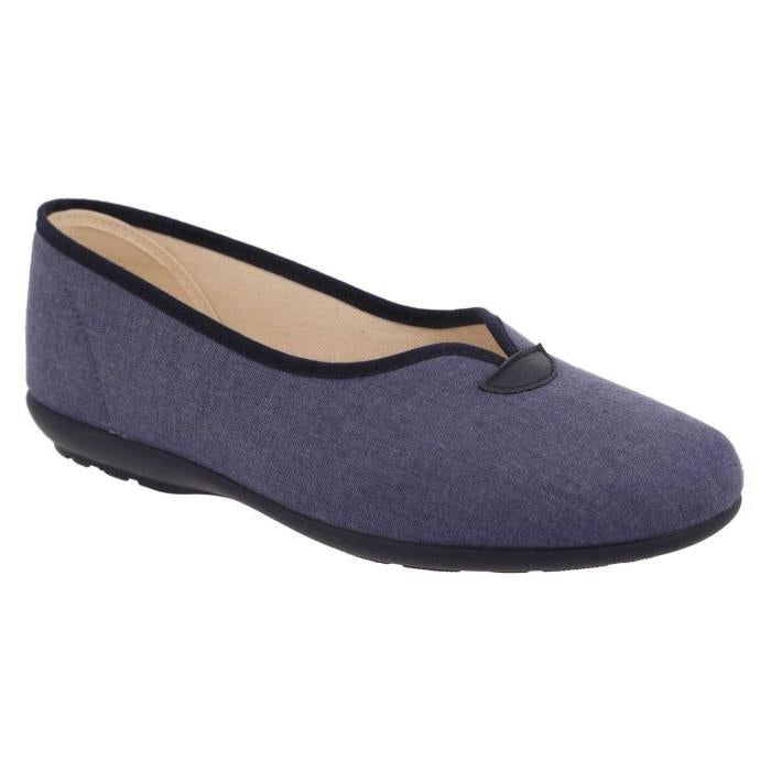 Women's Wide Fit DB Isobelle Canvas Shoes in Beige Canvas - Image 3