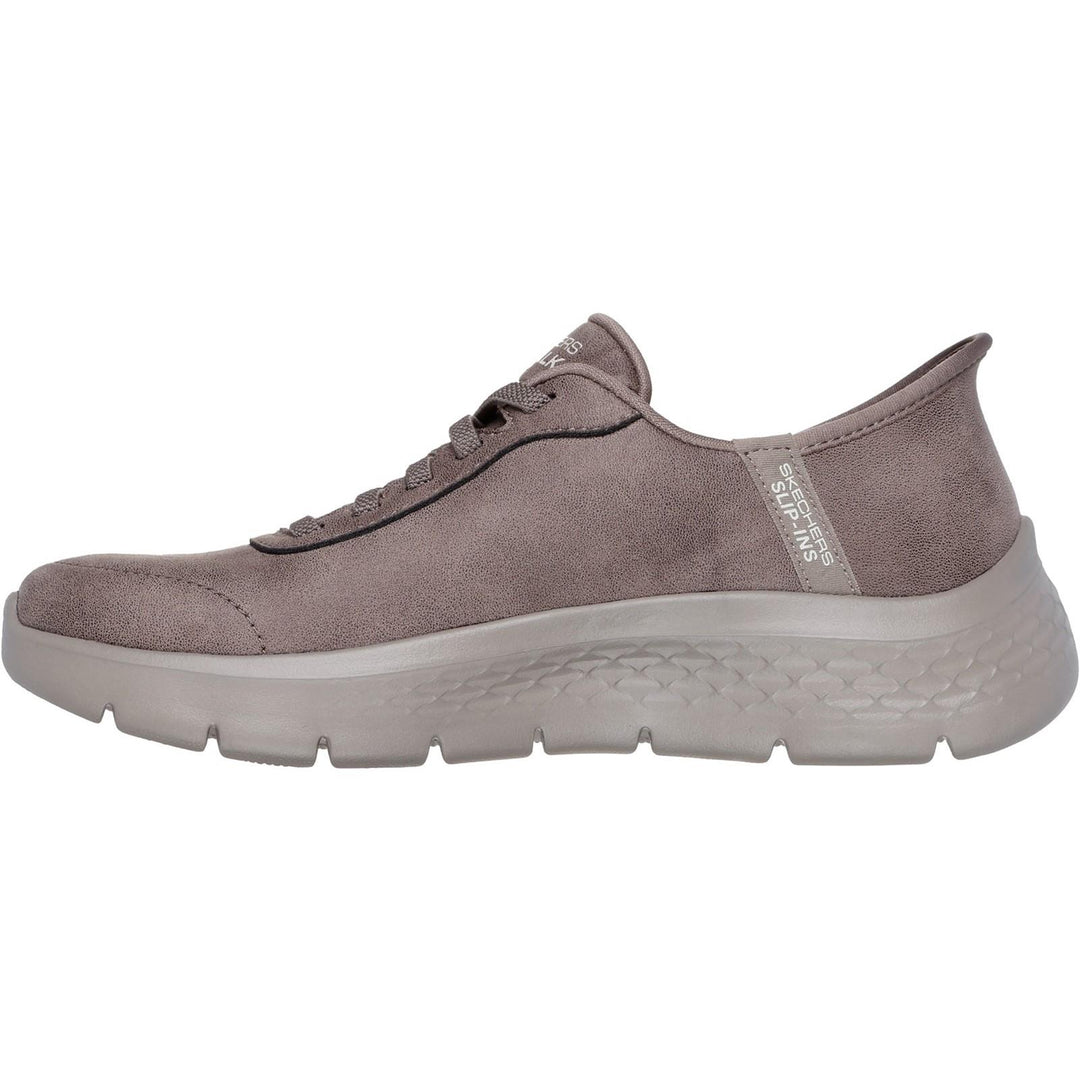 Women's Wide Fit Skechers 124837 Slip-ins Go Walk Flex Mali Trainers in Black - Image 11
