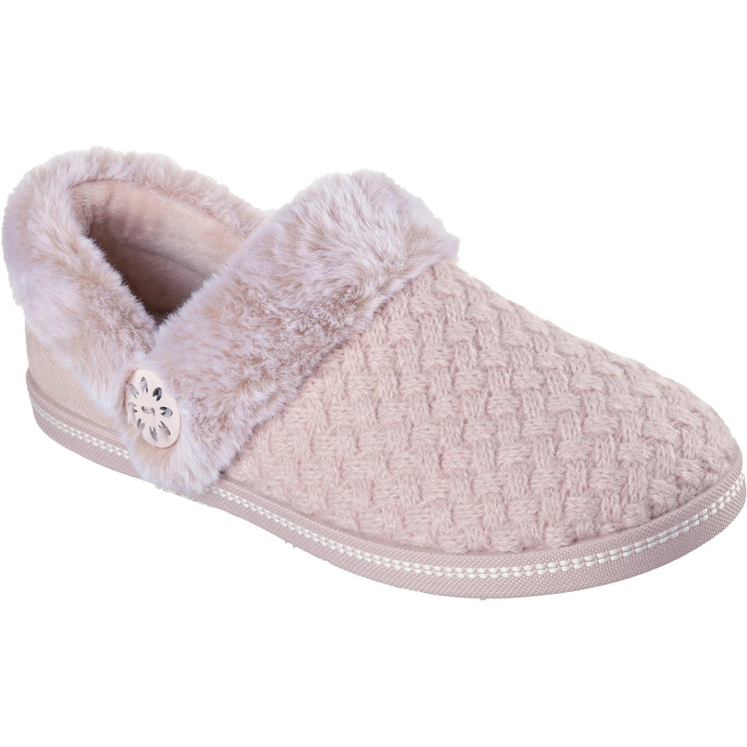 Women's Wide Fit Skechers 169041 Cozy Campfire Frosty Promise Slippers in Black - Image 6
