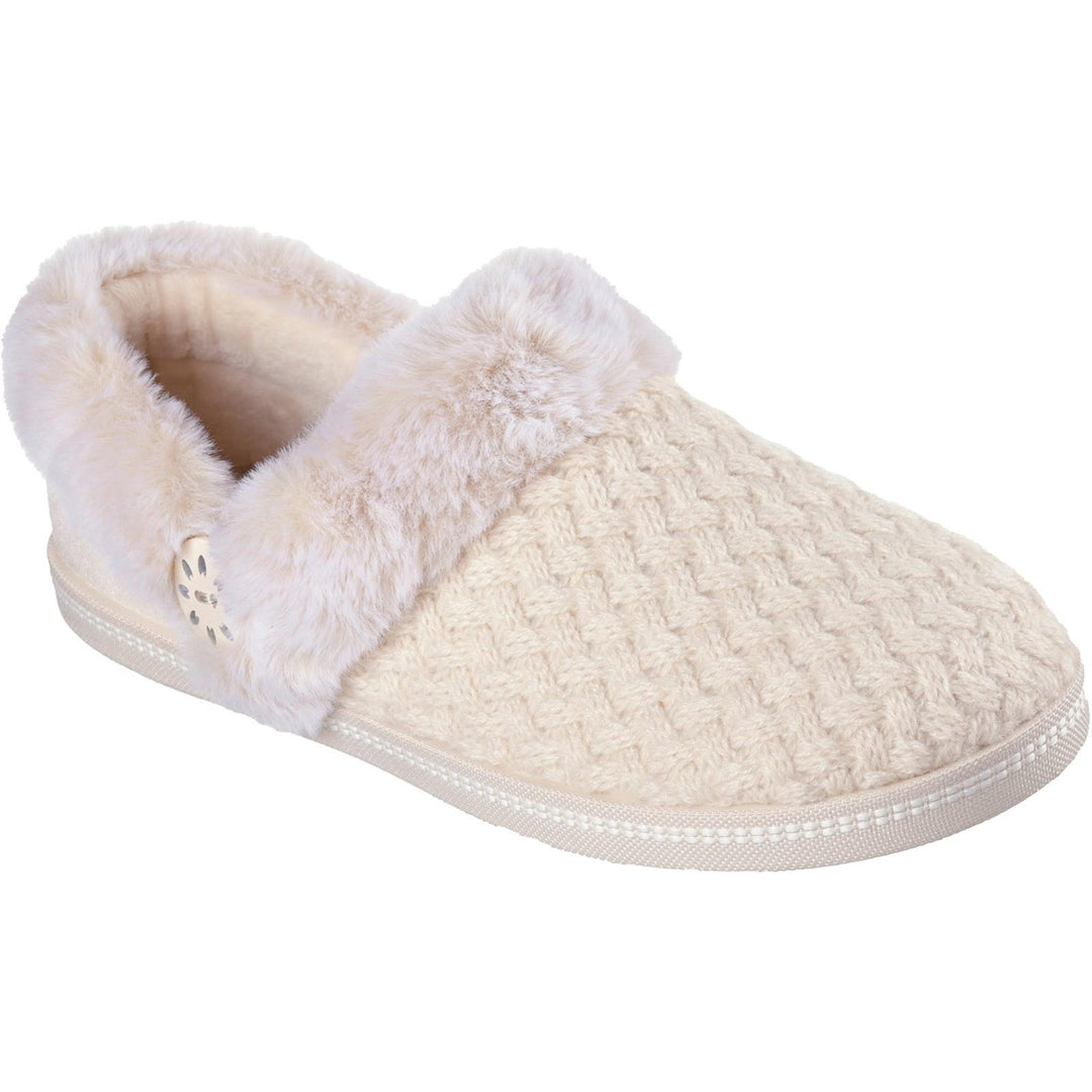 Women's Wide Fit Skechers 169041 Cozy Campfire Frosty Promise Slippers in Black - Image 9