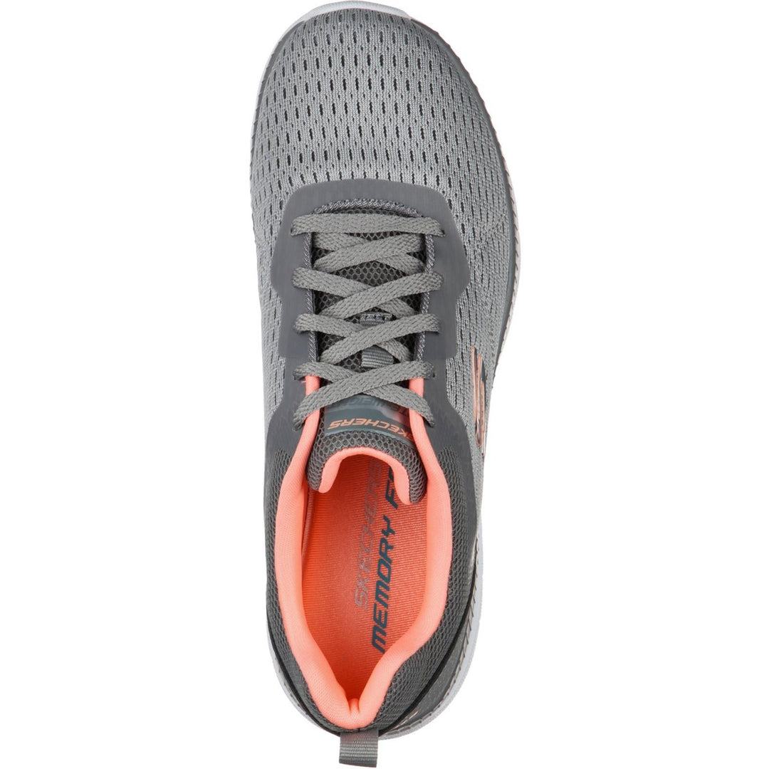 Women's Wide Fit Skechers 12607 Bountiful Quick Path Trainers in Black - Image 12