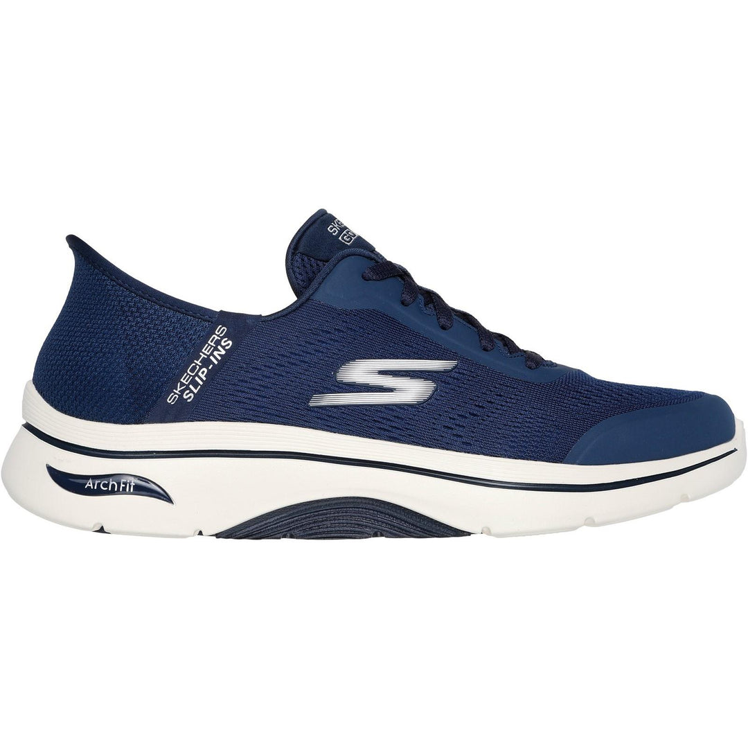 Men's Wide Fit Skechers 216602 Slip-ins Arch Fit 2.0 Simplicity Trainer in Navy - Image 2