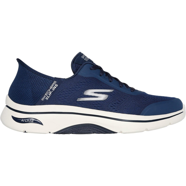 Men's Wide Fit Skechers 216602 Slip-ins Arch Fit 2.0 Simplicity Trainer in Navy - Image 1