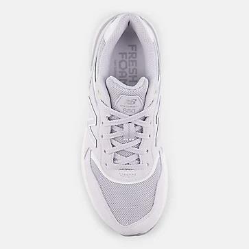 Women's Wide Fit New Balance WW880BA7 Walking/Running Trainers in Pearl/Grey - Image 1