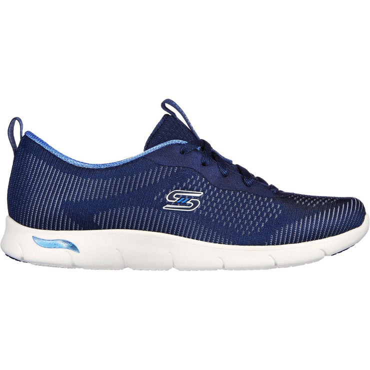 Skechers 104390 Wide Arch Fit Refine Classy Doll Trainers Navy-1