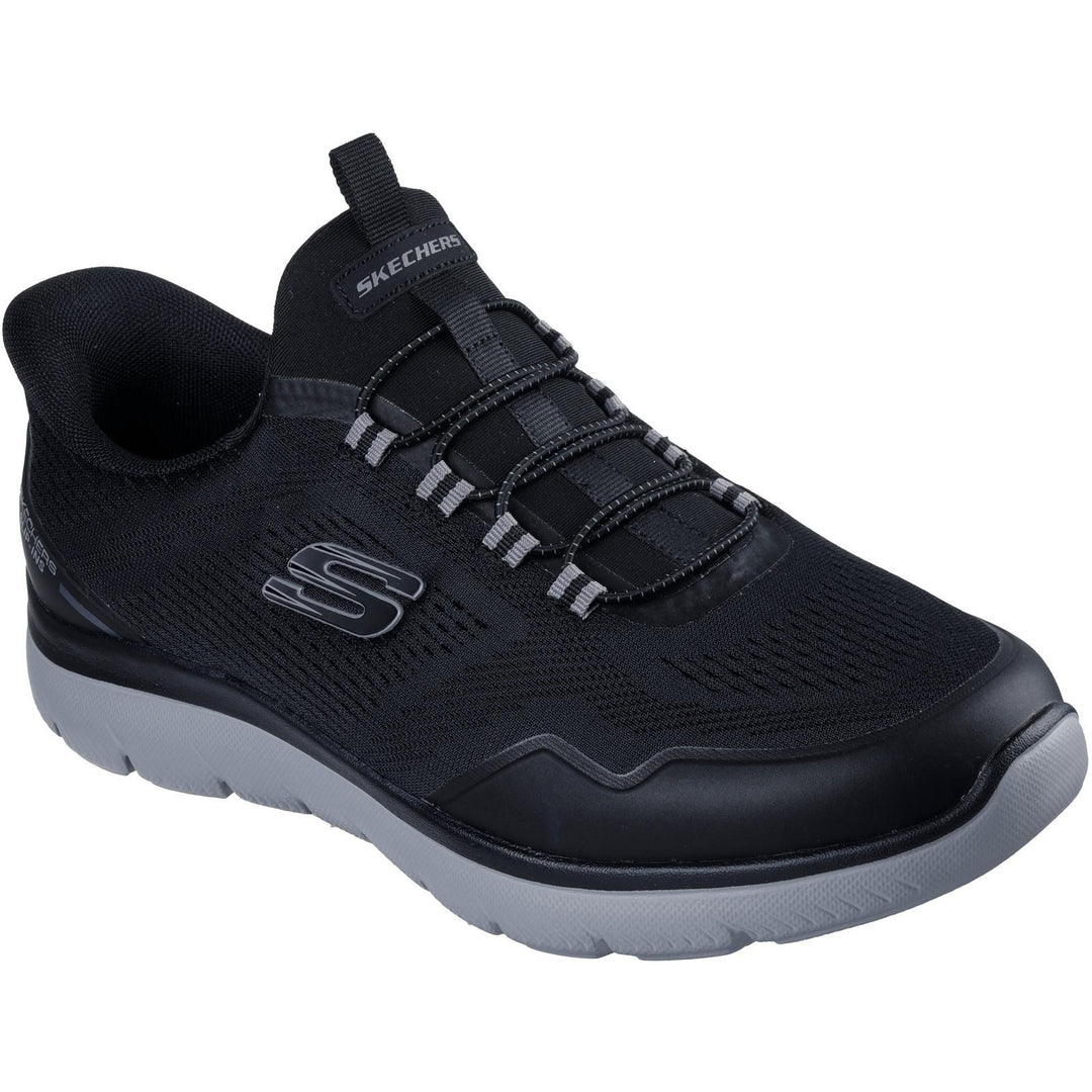 Men's Wide Fit Skechers 233045 Slip-ins Summits Top Rate Trainers in Navy/Yellow - Image 3
