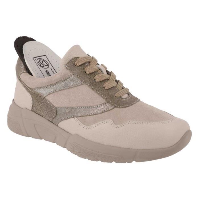 Women's Wide Fit DB Watercress Trainers in Navy Leather / Suede - Image 11