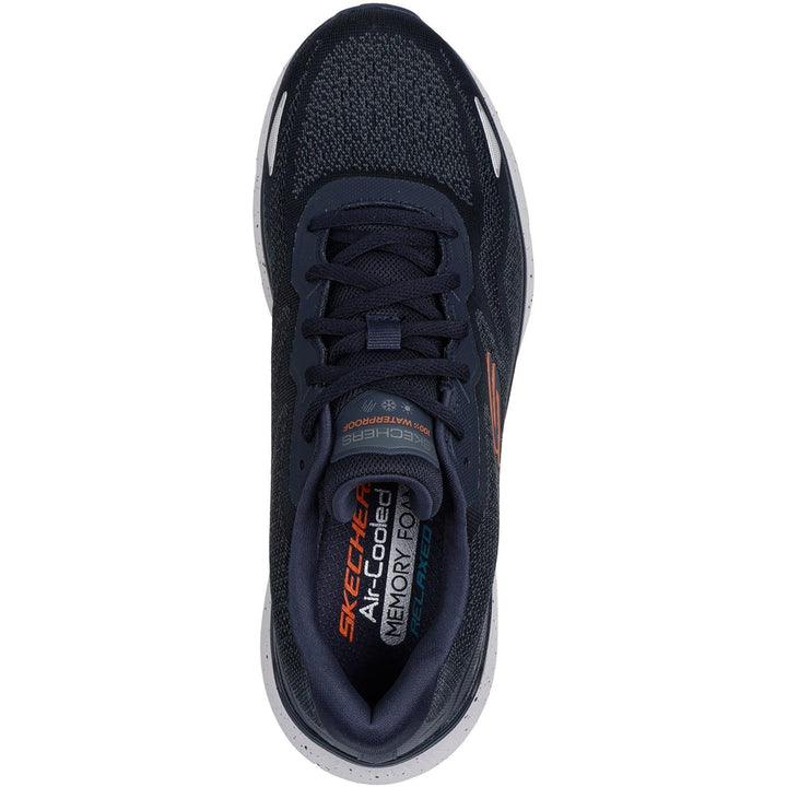 Men's Relaxed Fit Skechers 232842 Waterproof Edgeride Konzo Trainers in Black - Image 1