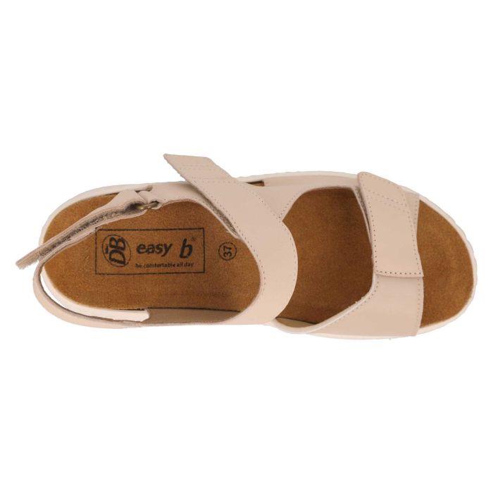 Women's Wide Fit DB Mallow Sandals in Navy Leather - Image 10