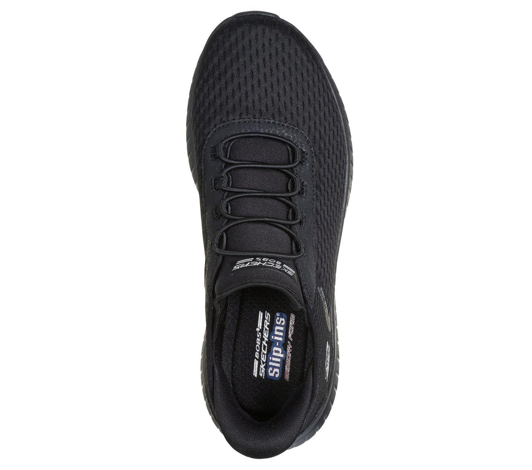 Women's Wide Fit Skechers 117504 Slip-ins Bobs Sport Squad Chaos In Color Trainers