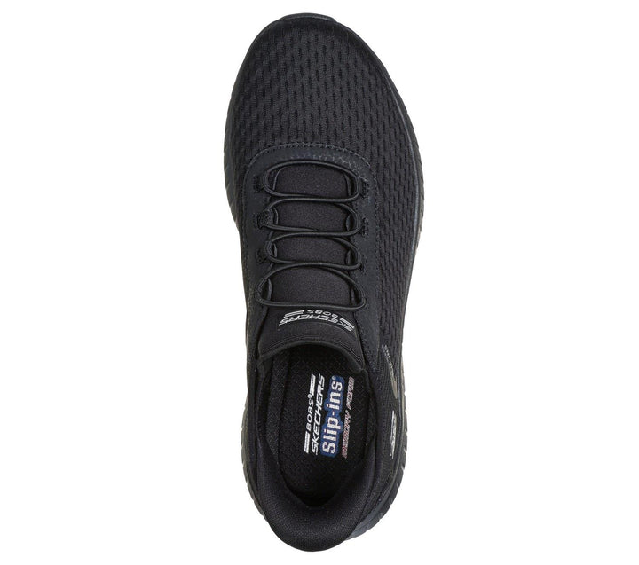 Women's Wide Fit Skechers 117504 Slip-ins Bobs Sport Squad Chaos In Color Trainers