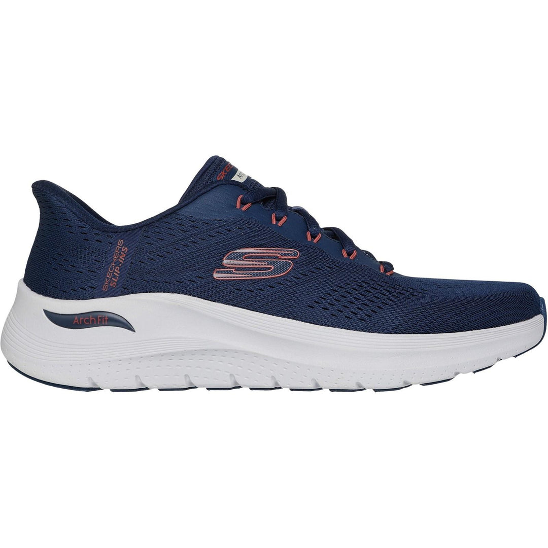 Men's Wide Fit Skechers 232712 Slip-ins Arch Fit 2.0 Lestur Trainers in Black - Image 6
