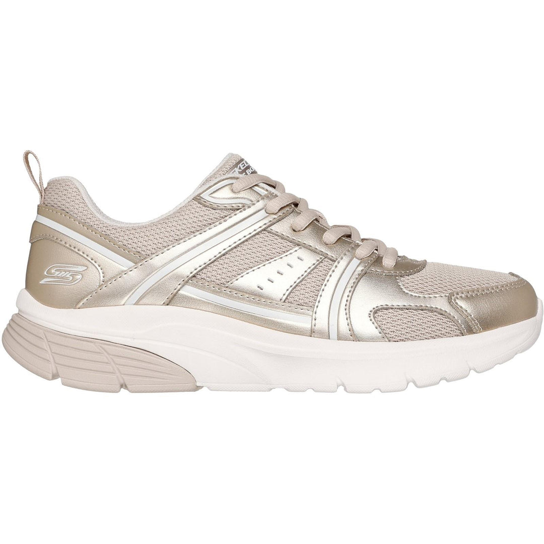Women's Wide Fit Skechers 117770 Bobs Vamos Trainers in Gold - Image 2