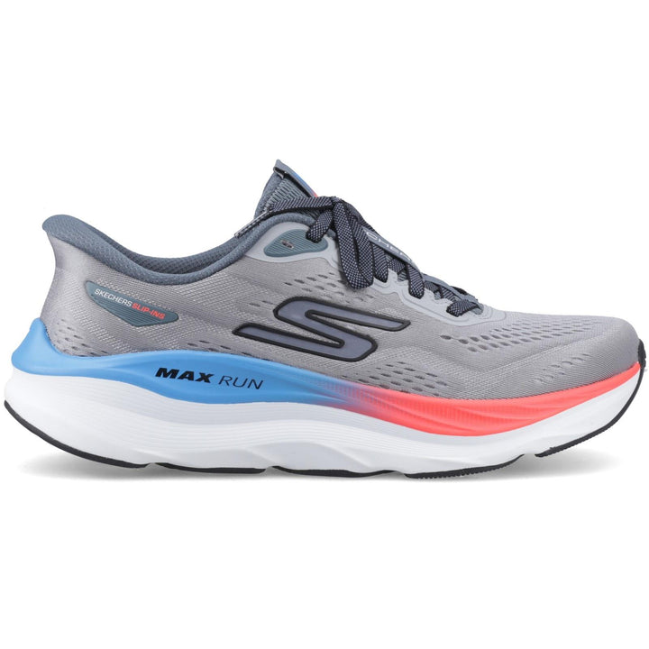 Men's Wide Fit Skechers 221000 Slip-ins Max Run Trainers in Grey/Multi - Image 1