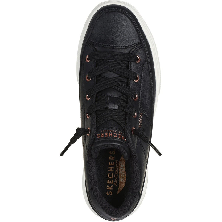 Women's Wide Fit Skechers 177189 Arch Fit Arcade On My Way Trainers in Black - Image 1