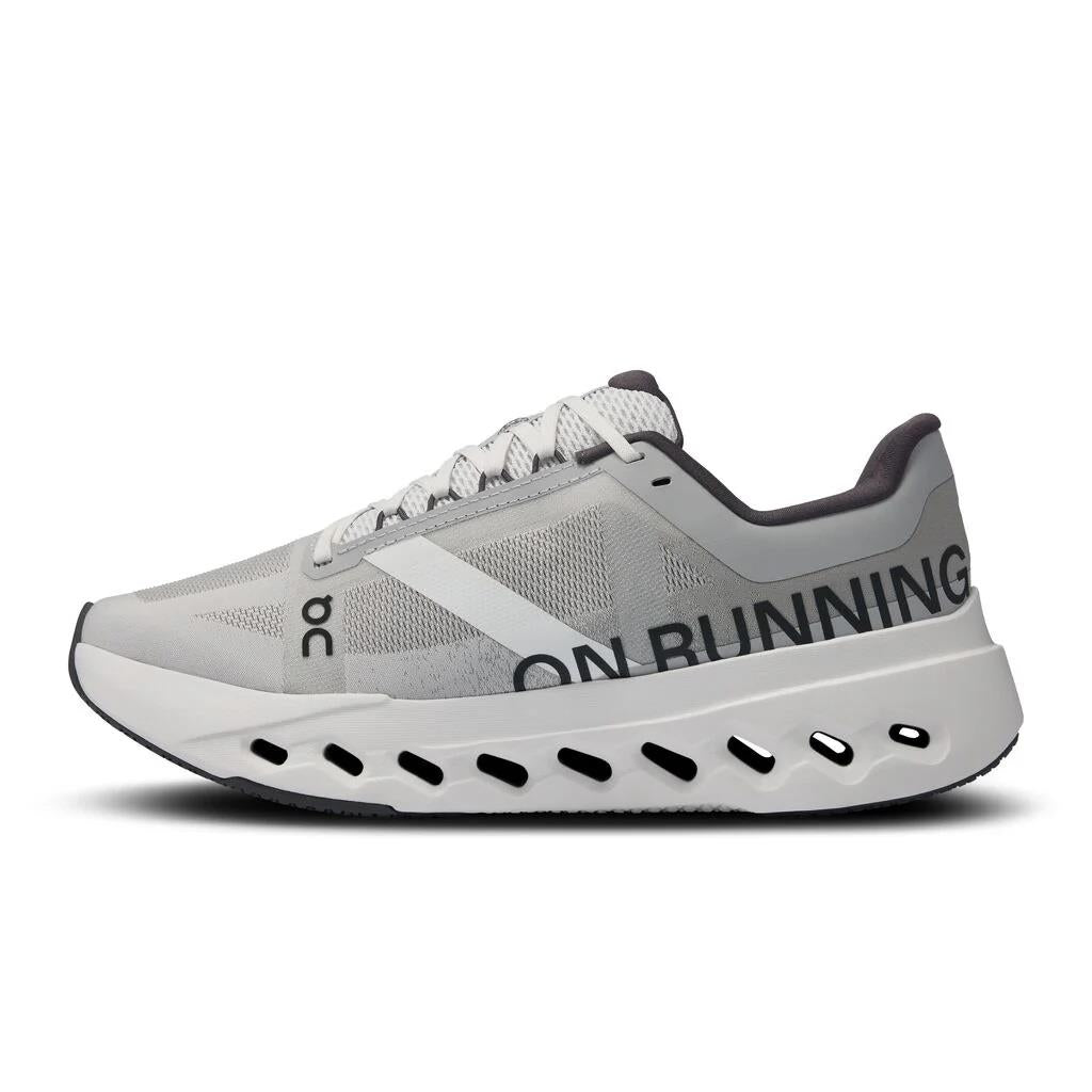 Women's Wide Fit On Cloudsurfer Next Wide Training Shoes - Glacier/White