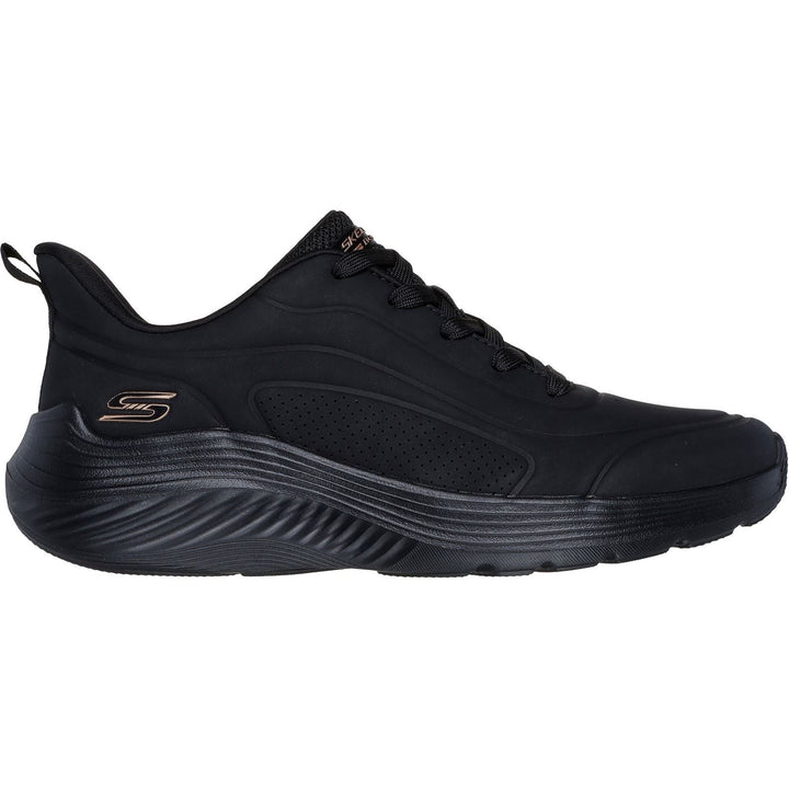 Women's Wide Fit Skechers 117497 Bobs Sport Squad Waves Trainers