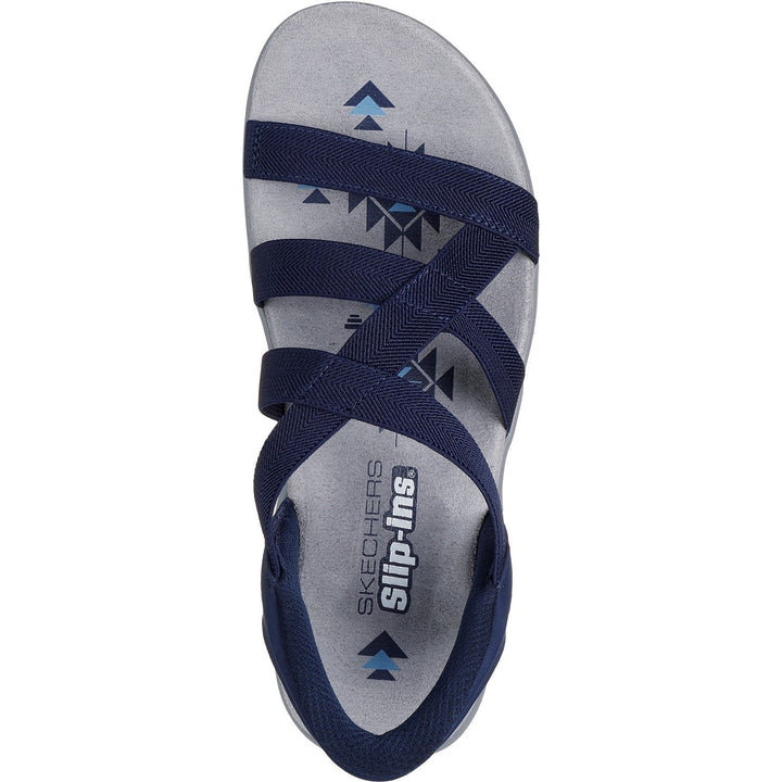 Women's Wide Fit Skechers 163460 Slip-ins Reggae Slim Stretch Flex Sandals