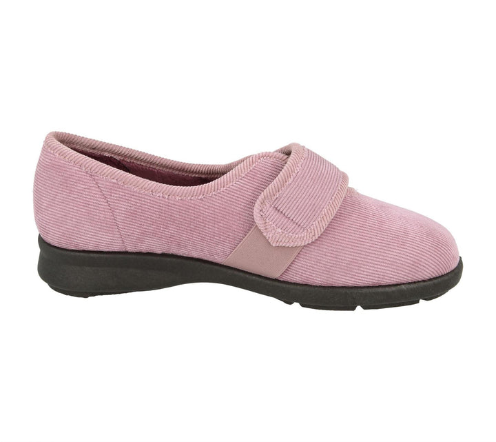 Womens Wide Fit DB Dallas Slippers in Denim Blue - Image 1