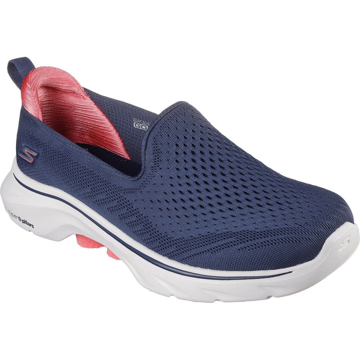 Women's Wide Fit Skechers 125208 Go Walk 7 Vina Shoes