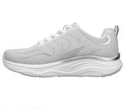 Women's Wide Fit Skechers 149837 D'lux Fitness Pure Glam Trainers