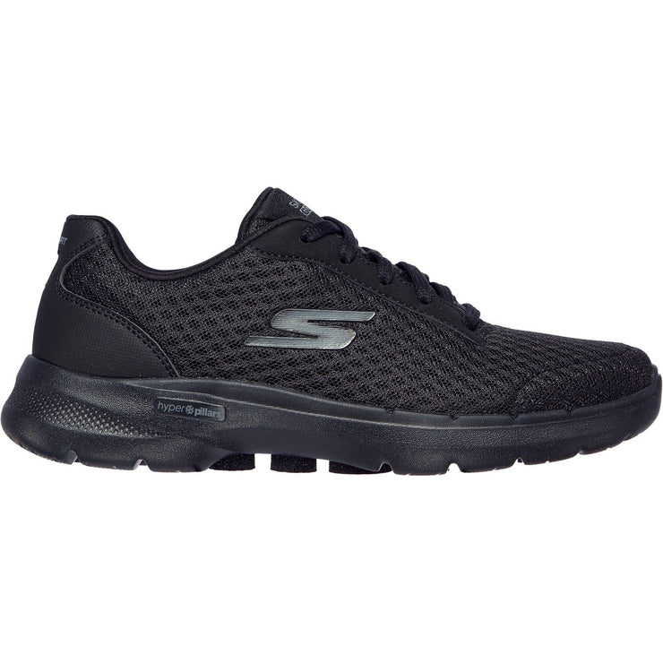 Women's Wide Fit Skechers 124514  Go Walk 6 Iconic Vision Trainers - Black