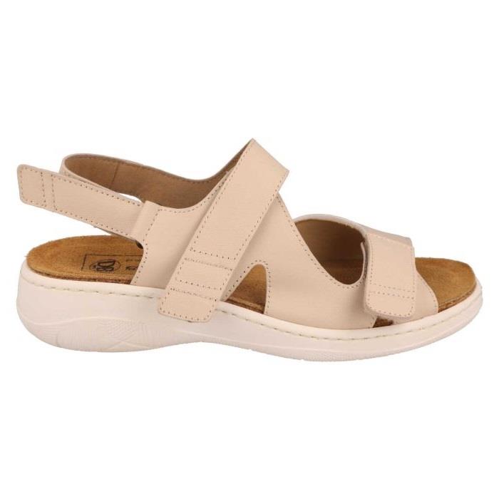 Women's Wide Fit DB Mallow Sandals in Navy Leather - Image 7