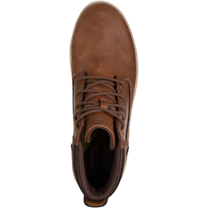 Men's Relaxed Fit Skechers 205235 Garlan Deno Waterproof Boots