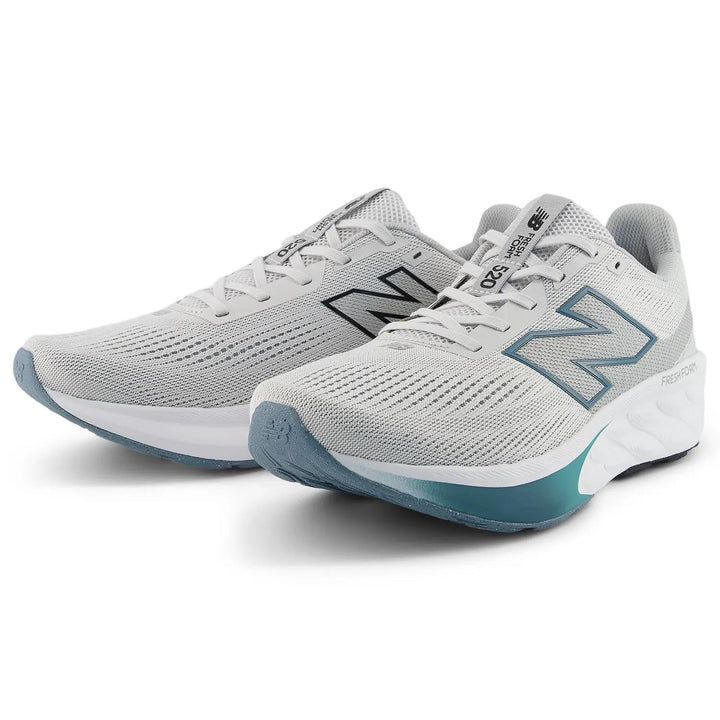 Women's Wide Fit New Balance M5206IE Walking/Running Trainers - Fresh Foam in Light Grey/Teal - Image 1