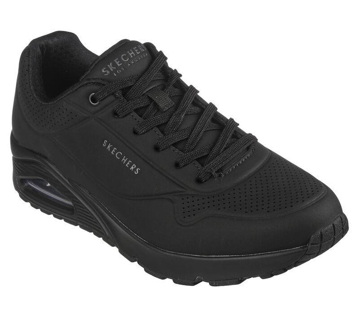 Men's Wide Fit Skechers 52458 Uno - Stand On Air Walking Trainers
