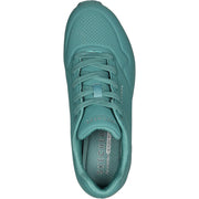Skechers 73690 Extra Wide Uno - Stand On Air Walking Trainers Teal-4