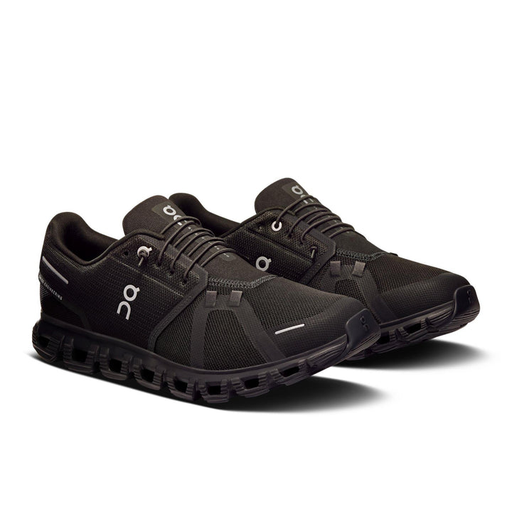 Men's Wide Fit On Cloud 6 Wide Trainers in Black/White - Image 1
