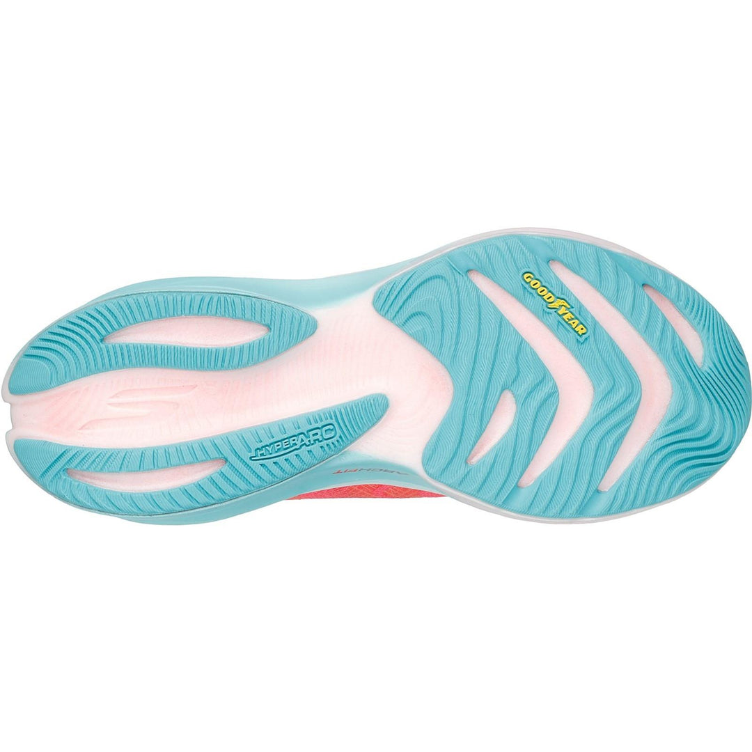 Women's Wide Fit Skechers 172200 Aero Spark Trainers in Coral - Image 6