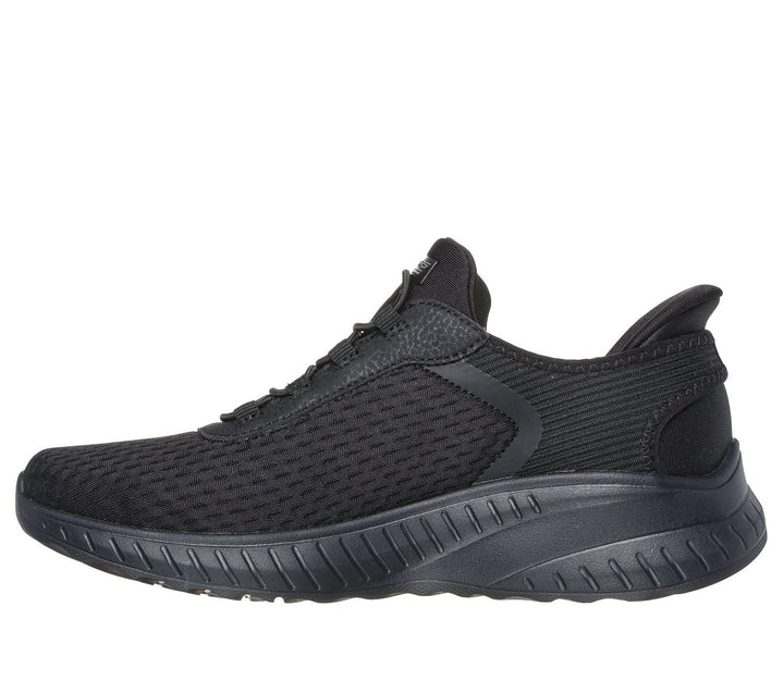 Women's Wide Fit Skechers 117504 Slip-ins Bobs Sport Squad Chaos In Color Trainers