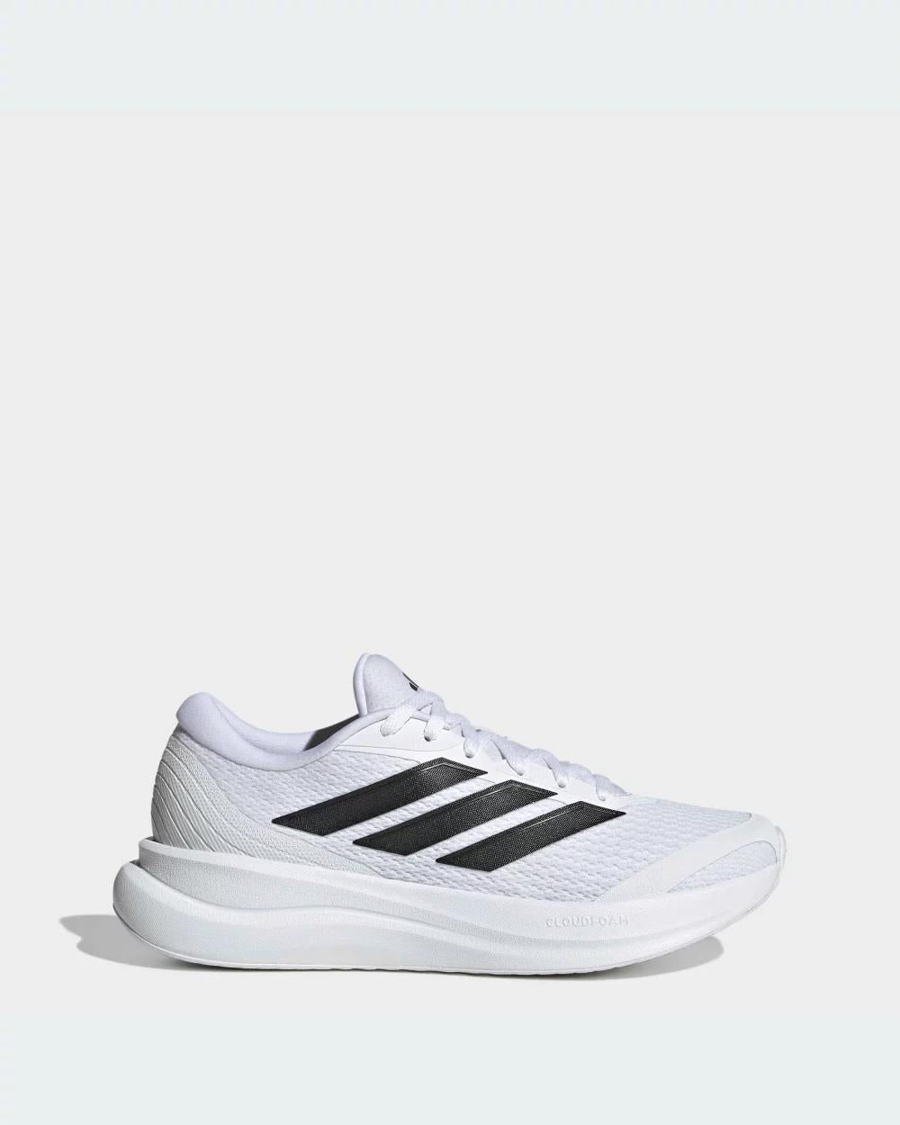 Men's Wide Fit Adidas Runfalcon 6 IH1814 Walking/Running Trainers in White/Black - Image 2